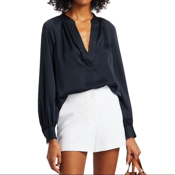 JOIE Rinah B Top in deep blue NWT size small long sleeves - Picture 8 of 10